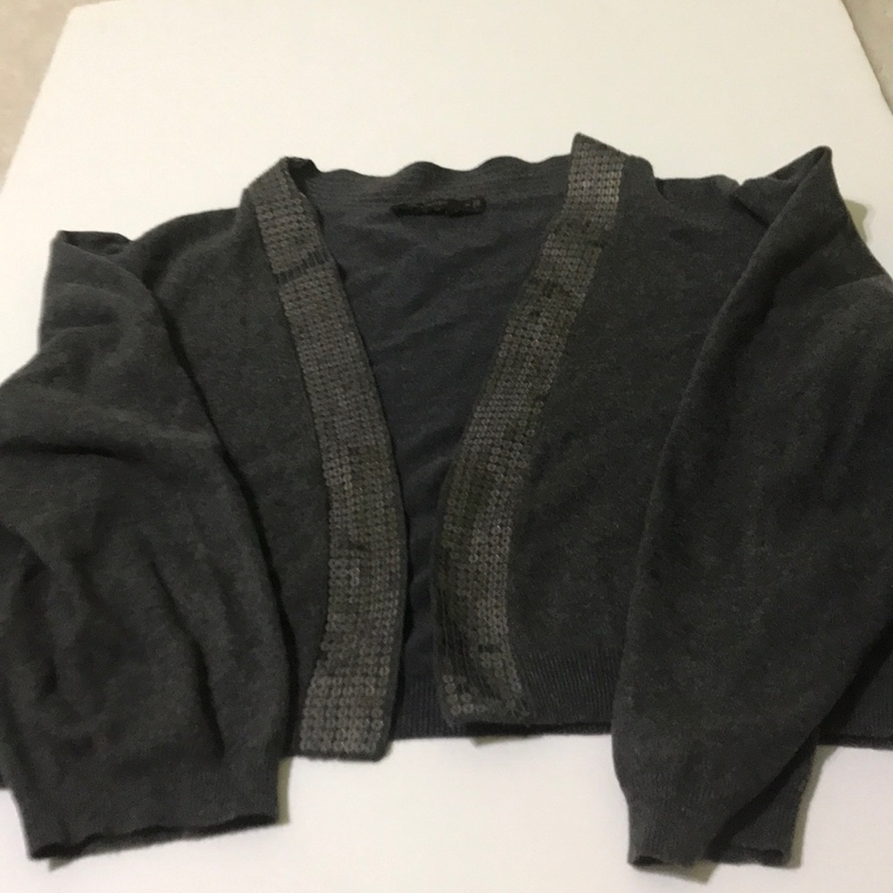 A cropped sweater